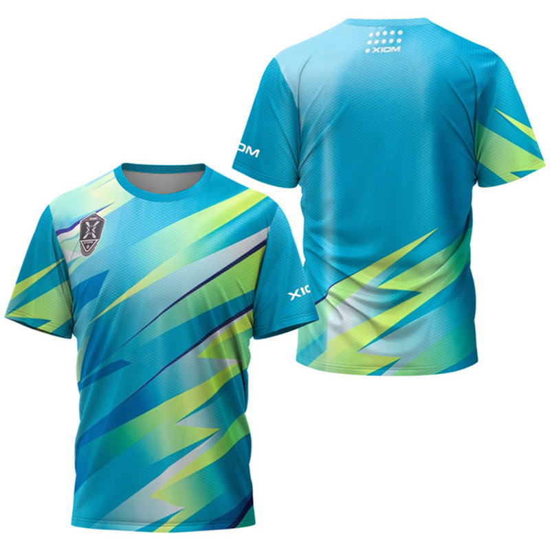 Table Tennis Club Jersey - High Colored stripes Men Table Tennis