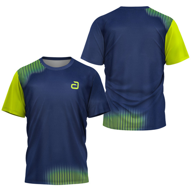 Table Tennis Club Jersey - Men Table Tennis T-Shirt Undercurrent Pattern